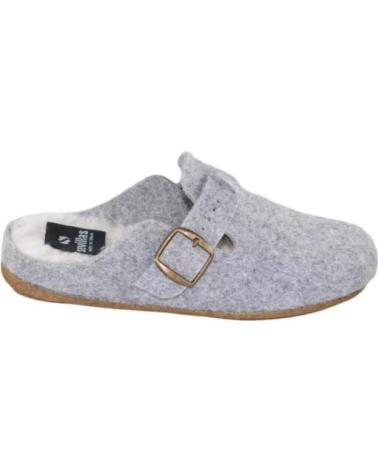 SEVILLAS ZAPATILLAS DE CASA TIPO ZUECO PARA MUJER HECHO EN ESPANA TAL GRIS