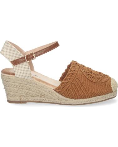 PUNTOSALAO SANDALIAS DE CUNA MEDIA EN YUTE CROCHET MUJER COLOR CAMEL YJ VARIOS COLORES