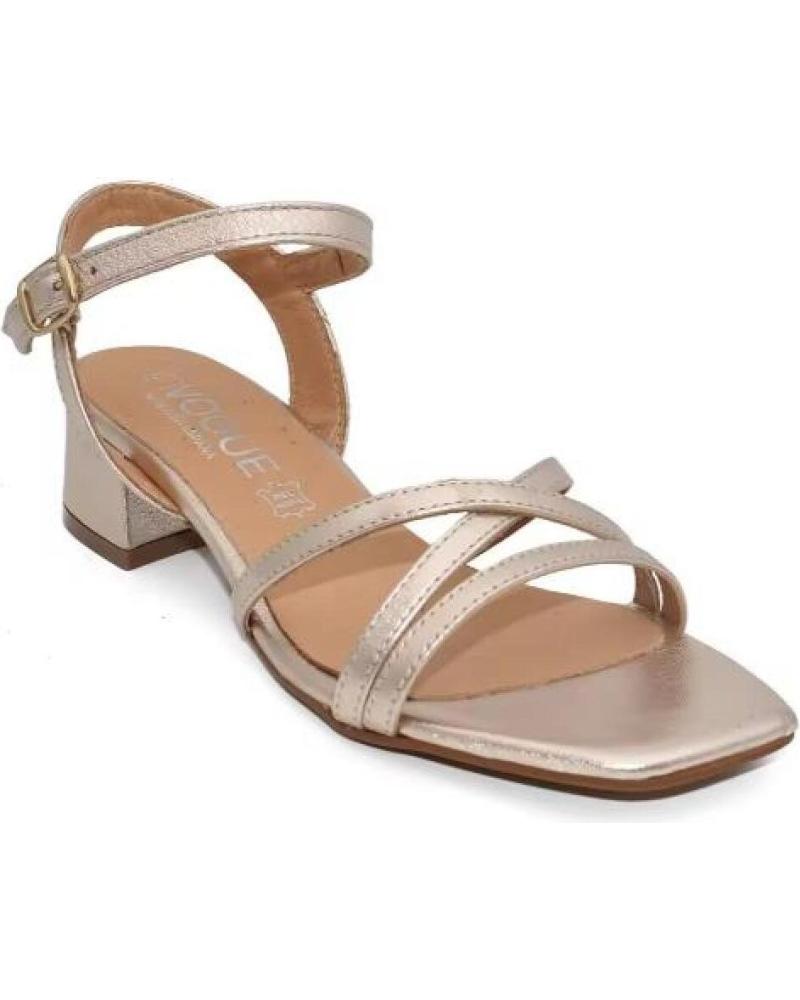 VOGUE SANDALIAS DE TACON DE PIEL PLANTILLA ACOLCHADA HECHO EN ESPA PLATEADO