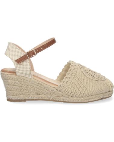 PUNTOSALAO SANDALIAS DE CUNA MEDIA EN YUTE CROCHET MUJER COLOR BEIGE YJ VARIOS COLORES