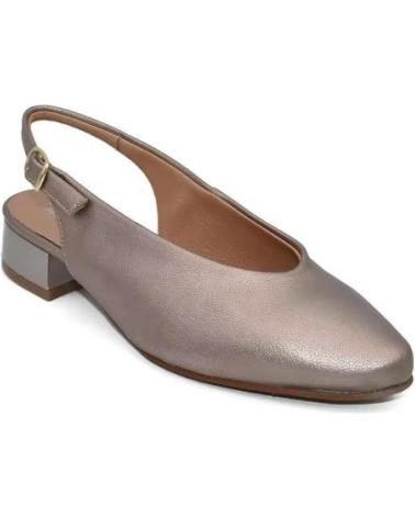 CHAMBY ZAPATO DESTALONADO DE PIEL CON TACON BAJO PLANTILLA GEL HECH VARIOS COLORES