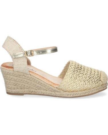 PUNTOSALAO SANDALIAS DORADAS DE CUNA MEDIA EN YUTE COMODA MUJER YJ679 VARIOS COLORES