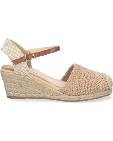 PUNTOSALAO SANDALIAS DE CUNA MEDIA EN YUTE COMODA PARA MUJER COLOR KAKI VARIOS COLORES