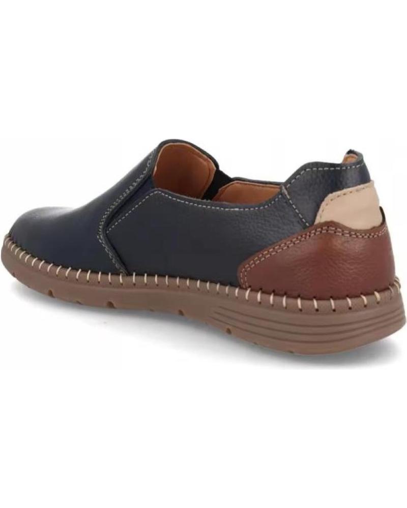 DJ SANTA SCARPE SLIP-ON IN PELLE UOMO AZUL