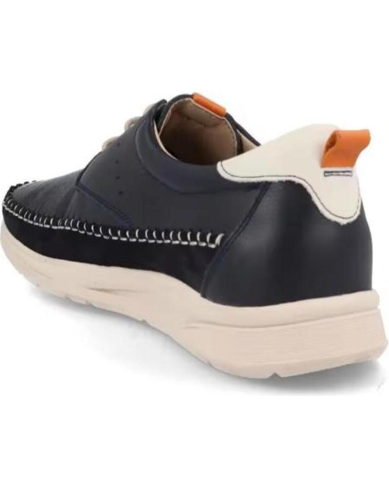 DJ SANTA SCARPE STRINGATE IN PELLE DA UOMO AZUL