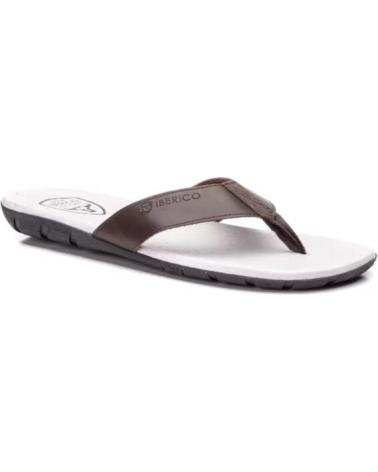 SANDALI IN PELLE DA UOMO IBERICO SHOES MODELLO 25000 TALL MARRóN