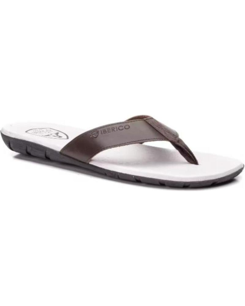 SANDALI IN PELLE DA UOMO IBERICO SHOES MODELLO 25000 TALL MARRóN