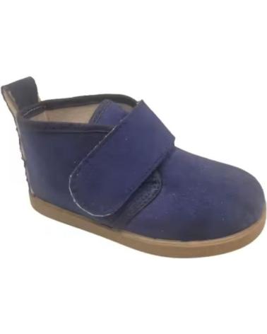 BAMBINA STIVALETTO VEGANO CONDIZ SERRATEX CON VELCRO, BLU AZUL