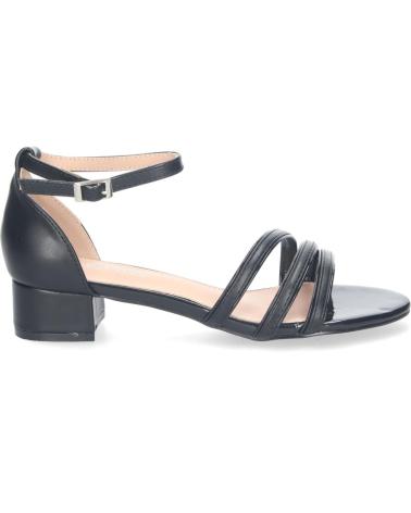PUNTOSALAO SANDALIAS DE TACON BAJO COMODO PARA FIESTA MUJER NEGRO RG773 VARIOS COLORES