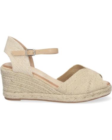 PUNTOSALAO SANDALIAS DE CUNA EN YUTE PALA ABIERTA COLOR BEIGE MUJER JNS VARIOS COLORES
