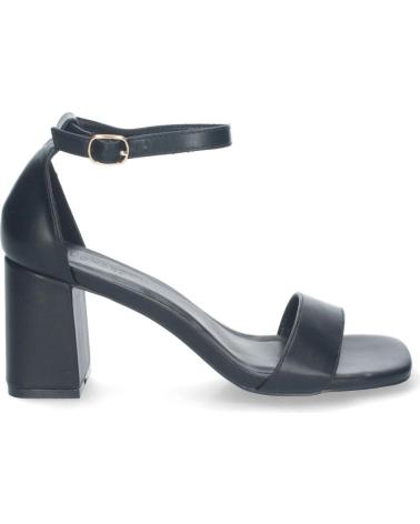 PUNTOSALAO SANDALIAS DE TACON MEDIO PARA FIESTA DE MUJER COLOR NEGRO B- VARIOS COLORES