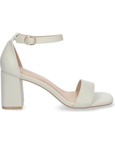 PUNTOSALAO SANDALIAS DE TACON MEDIO PARA FIESTA MUJER COLOR BLANCO B-30 VARIOS COLORES