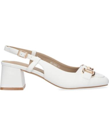 PUNTOSALAO ZAPATOS DE TACON BAJO ESTILO SALON PARA MUJER COLOR BLANCO H VARIOS COLORES