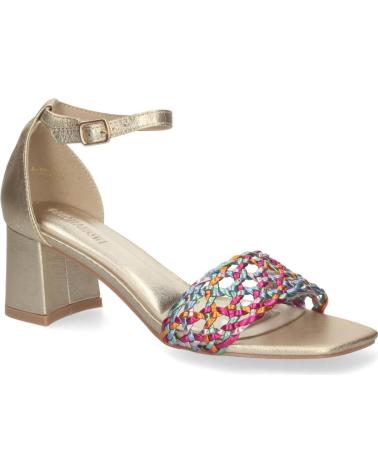 PUNTOSALAO SANDALIAS DORADAS PARA FIESTA TACON COMODO PALA ENTRELAZADA VARIOS COLORES