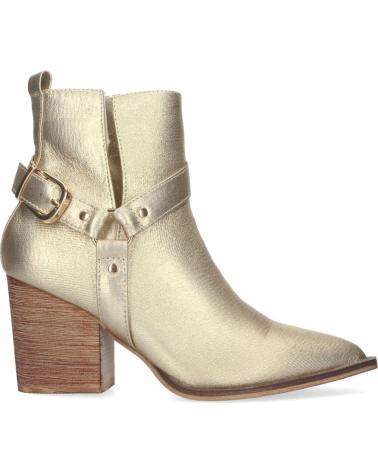 PUNTOSALAO BOTINES DORADOS CON TACON CAMPERO ELEGANTES PUNTA FINA A-323 VARIOS COLORES