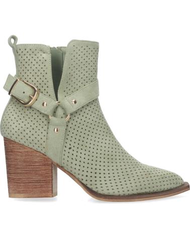 PUNTOSALAO BOTINES CALADOS TACON CAMPERO PUNTA FINA COMODO VERDE A-3017 VARIOS COLORES