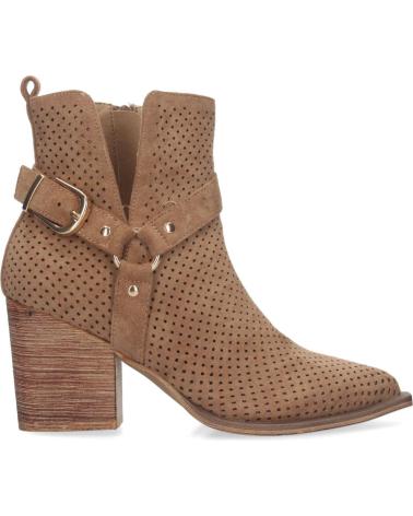 PUNTOSALAO BOTINES CALADOS TACON CAMPERO PUNTA FINA COMODO MARRON A-301 VARIOS COLORES