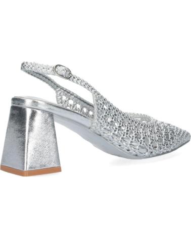 PUNTOSALAO ZAPATOS PLATEADOS TACON COMODO DE SALON ENTRELAZADO VARIOS COLORES