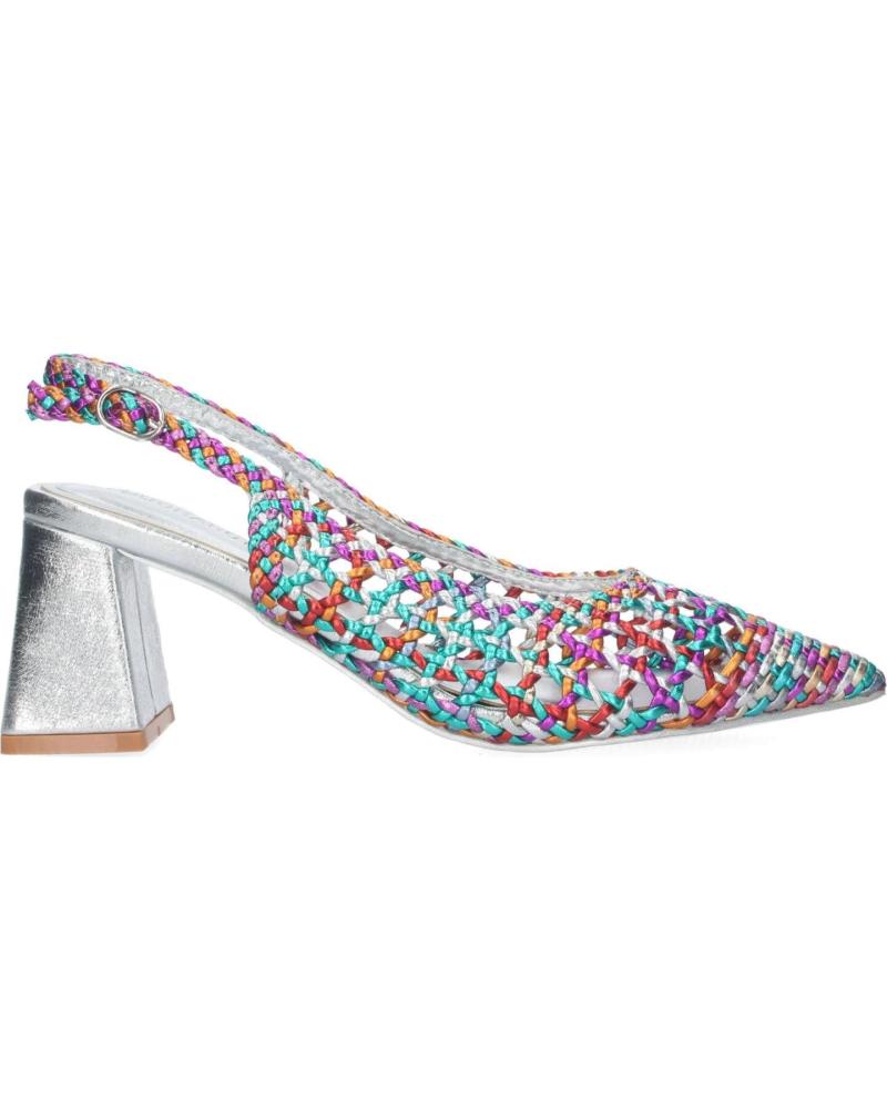 PUNTOSALAO ZAPATOS TACON COMODO DE SALON ENTRELAZADO MULTICOLOR VARIOS COLORES