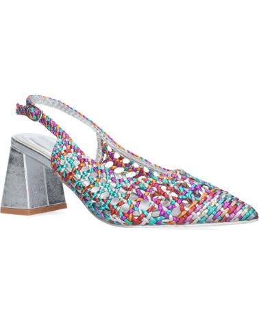 PUNTOSALAO ZAPATOS TACON COMODO DE SALON ENTRELAZADO MULTICOLOR VARIOS COLORES