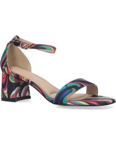PUNTOSALAO SANDALIAS DE TACON MULTICOLOR PARA FIESTA COMODA DE MUJER A- VARIOS COLORES