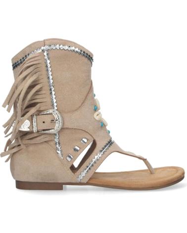 PUNTOSALAO SANDALIAS PLANAS TIPO ESCLAVA CON FLECOS PARA MUJER APRICOT VARIOS COLORES