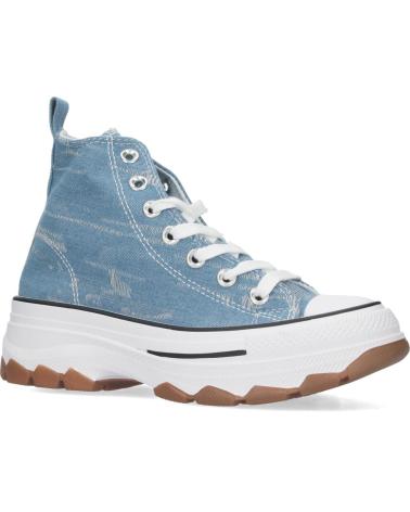 PUNTOSALAO ZAPATILLAS ALTAS DENIM VAQUERAS CON PLATAFORMA PARA MUJER EV VARIOS COLORES