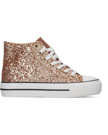 PUNTOSALAO ZAPATILLAS BRILLANTES ABOTINADAS SNEAKER COLOR CHAMPAN MUJER VARIOS COLORES