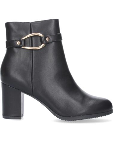 PUNTOSALAO BOTINES DE TACON COMODO DISENO HEBILLA MUJER COLOR NEGRO FZ2 VARIOS COLORES