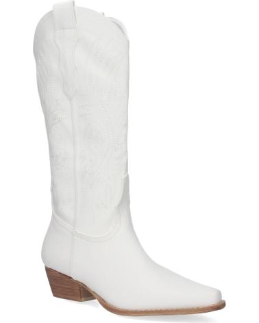 PUNTOSALAO BOTAS CAMPERAS TACON BAJO ESTILO COWBOY PARA MUJER COLOR BLA VARIOS COLORES