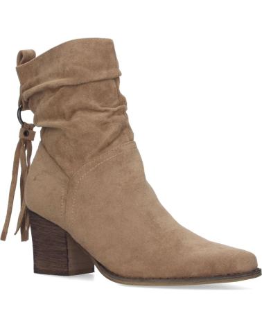 PUNTOSALAO BOTINES MARRONES DE TACON MEDIO COMODOS CON PUNTA FINA Y FLE VARIOS COLORES