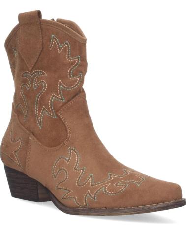 PUNTOSALAO BOTINES CAMPEROS CIERRE CREMALLERA MUJER COLOR CAMEL VARIOS COLORES