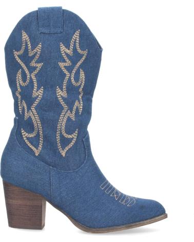 PUNTOSALAO BOTAS VAQUERA TACON CAMPERO ESTILO COWBOY PARA MUJER VARIOS COLORES