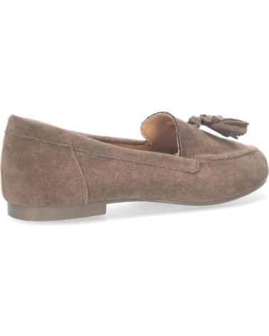 PUNTOSALAO MOCASÍN PLANO CON FLECOS COLOR KAKI VARIOS COLORES