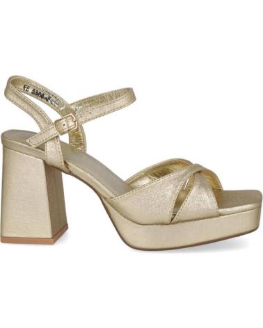 PUNTOSALAO GOLDEN PARTY SANDALS S-2386 WITH BLOCK HEEL AND PLATFORM VARIOS COLORES