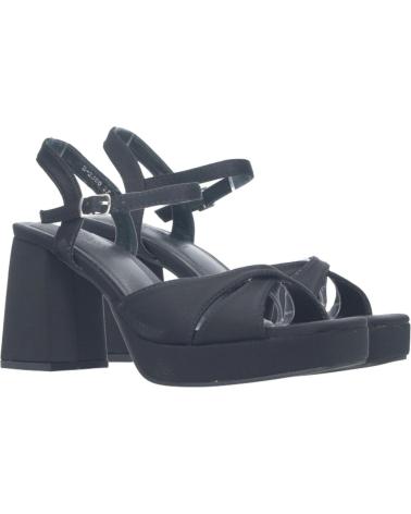 PUNTOSALAO SCHWARZE PARTYSANDALEN MIT BLOCKABSATZ UND PLATEAU VARIOS COLORES