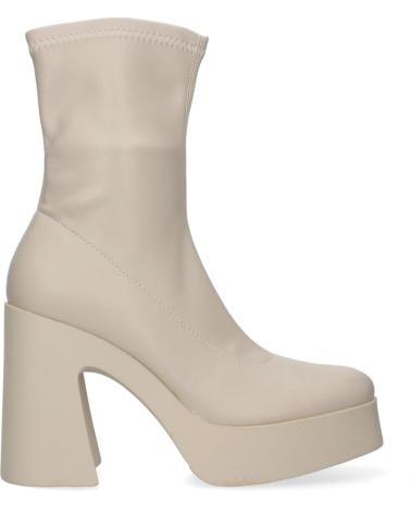 BOTTINES PUNTOSALAO M3910 À TALON LARGE ET PLATEFORME COULEUR BEIGE VARIOS COLORES