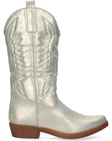 PUNTOSALAO STIVALI COWBOY ALTI DORATI CON TACCO BASSO VARIOS COLORES