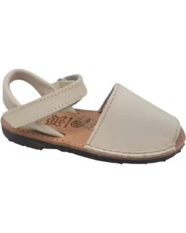 MENORQUINAS INFANTILES CONDIZ PIEL BEIGE FABRICADAS EN ESPAÑA BEIGE