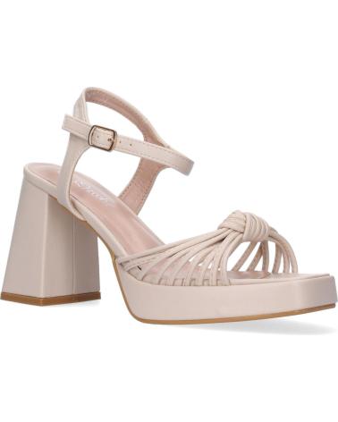 PUNTOSALAO SANDALEN S-2 MIT BEQUEMEM BLOCKABSATZ BEIGE VARIOS COLORES