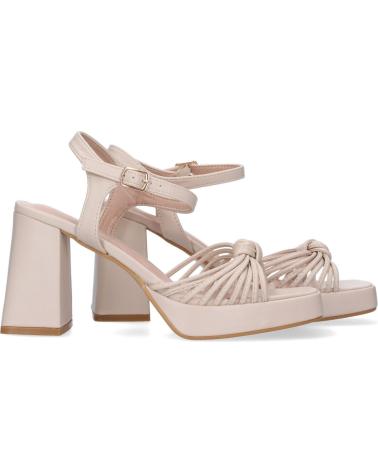 PUNTOSALAO SANDALEN S-2 MIT BEQUEMEM BLOCKABSATZ BEIGE VARIOS COLORES