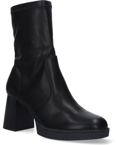 PUNTOSALAO BOTINES TACÓN CUADRADO PUNTA REDONDA NEGRO VARIOS COLORES