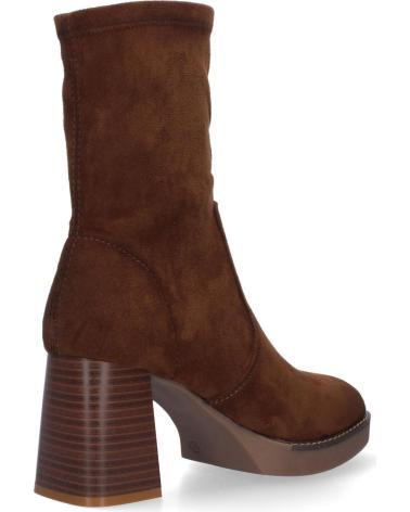 BOTTINES PUNTOSALAO À TALON CARRÉ ET BOUT ROND COULEUR MARRON (MAR) VARIOS COLORES