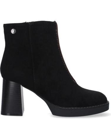 BOTTINES PUNTOSALAO À TALON MOYEN ET BOUT ROND COULEUR NOIR VR3-5 VARIOS COLORES