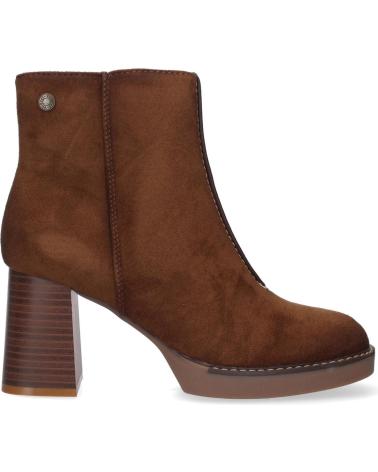 BOTTINES PUNTOSALAO À TALON MOYEN ET BOUT ROND COULEUR CUIR VR3-5 VARIOS COLORES