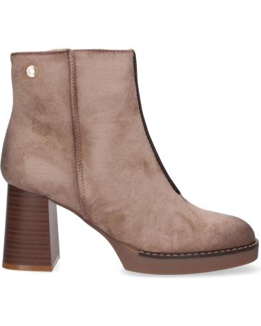 PUNTOSALAO BOTTINES VR3-5 TALON MOYEN BEIGE BOUT ROND VARIOS COLORES