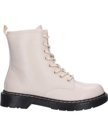 BOTTES PUNTOSALAO STYLE MILITAIRE GX258 BEIGES À SEMELLE NOIRE VARIOS COLORES