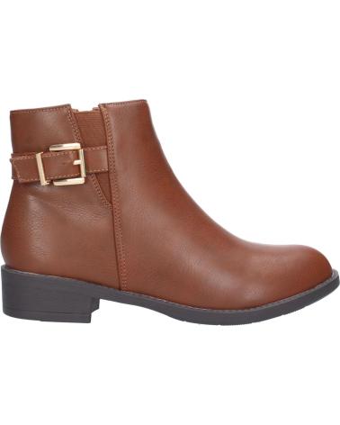 BOTTINES PLATES PUNTOSALAO GX253 CAMEL AVEC BOUCLE VARIOS COLORES