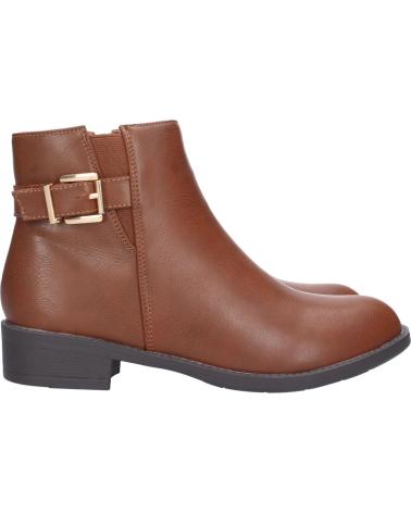 BOTINES PLANOS PUNTOSALAO GX253 CAMEL CON HEBILLA VARIOS COLORES