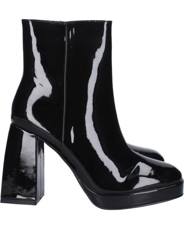 PUNTOSALAO BOTTINES NOIRES EN CUIR VERNI À TALON LARGE 2S-20 VARIOS COLORES